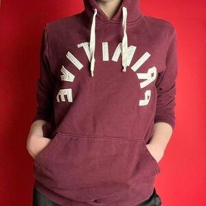 Burgundy primitive hoodie with white accents🤍♥️​​​​​​​​​​​​​​​​​​​​​​